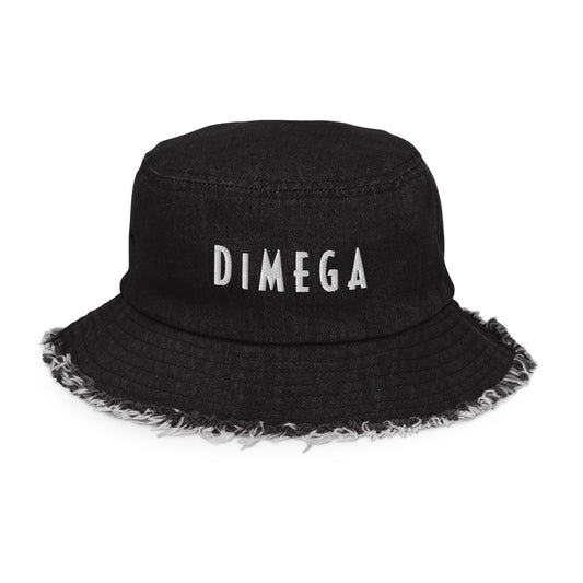 DiMEGA “Staple” Distressed Denim Bucket Hat