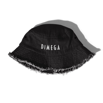 DiMEGA “Staple” Distressed Denim Bucket Hat