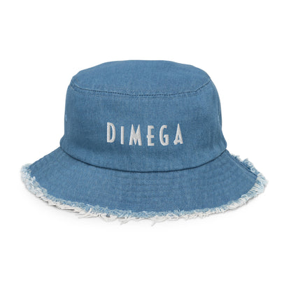 DiMEGA “Staple” Distressed Denim Bucket Hat